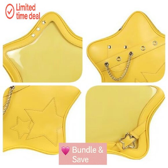 Kawaii Ita Backpack with Clear Display Window, Adjustable Straps, Y2K Aesthetic - Picture 7 of 7